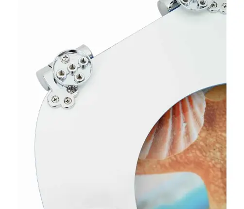 Tualetes Sēdeklis Jūras Čaula 44 X 38 Cm Mdf Plāksne Vidaxl