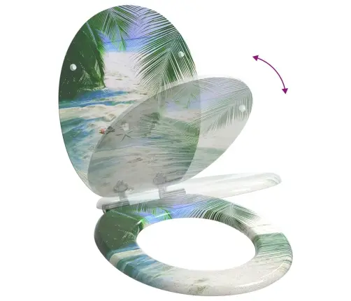 Tualetes Sēdeklis Zaļa 43,8 X 37,8 Cm Mdf Plāksne Vidaxl