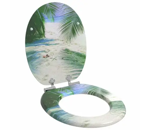 Tualetes Sēdeklis Zaļa 43,8 X 37,8 Cm Mdf Plāksne Vidaxl