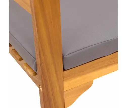 Sols Ar Spilvenu Dabīgā Eļļas Apdare 68,5 X 46 X 82,5 Cm Vidaxl