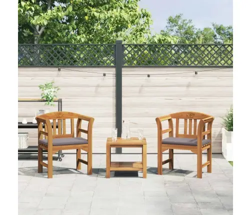 Sols Ar Spilvenu Dabīgā Eļļas Apdare 68,5 X 46 X 82,5 Cm Vidaxl