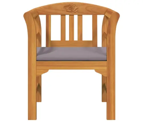 Sols Ar Spilvenu Dabīgā Eļļas Apdare 68,5 X 46 X 82,5 Cm Vidaxl