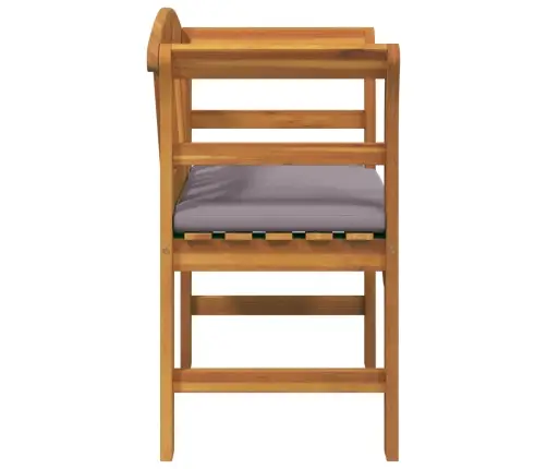 Sols Ar Spilvenu Dabīgā Eļļas Apdare 68,5 X 46 X 82,5 Cm Vidaxl