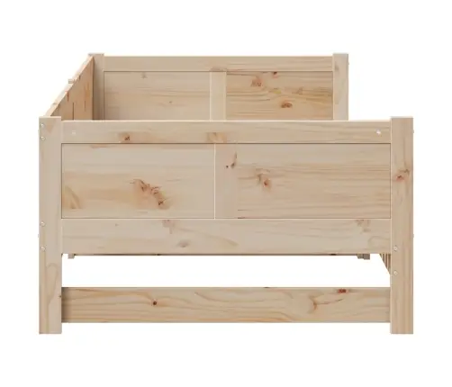 Izvelkamais Dienas Gultas Dabiska 180 X 200 Cm Vidaxl