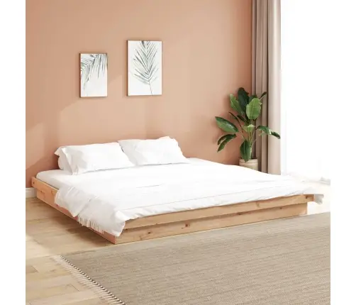 Lovos Rėmas Natūrali 200 X 200 Cm Kietos Pušies Mediena