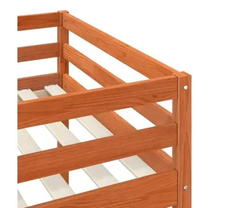 Loft Gulta Vaks Brūns 90 X 190 Cm Ciets Priedes Koks Vidaxl