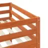 Loft Gulta Vaks Brūns 90 X 190 Cm Ciets Priedes Koks Vidaxl
