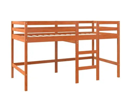 Loft Gulta Vaks Brūns 90 X 190 Cm Ciets Priedes Koks Vidaxl