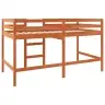 Loft Gulta Vaks Brūns 90 X 190 Cm Ciets Priedes Koks Vidaxl