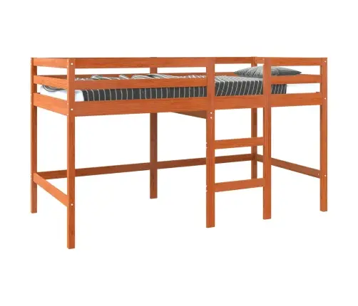 Loft Gulta Vaks Brūns 90 X 190 Cm Ciets Priedes Koks Vidaxl