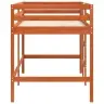 Loft Gulta Vaks Brūns 90 X 190 Cm Ciets Priedes Koks Vidaxl