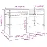 Loft Gulta Vaks Brūns 90 X 190 Cm Ciets Priedes Koks Vidaxl