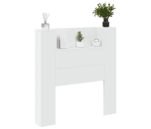 Galvgalis Balts 100 X 16,5 X 103,5 Cm Inženierijas Koks Vidaxl