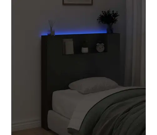 Peats Led -Ribatuledega Must 100 X 16,5 X 103,5 Cm Tehispuit