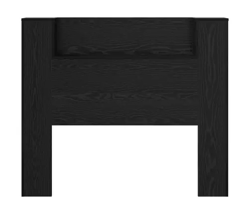 Galvas Dēlis Skapītis Melns Ozolkoks 120 X 15 X 103.5 Cm Vidaxl