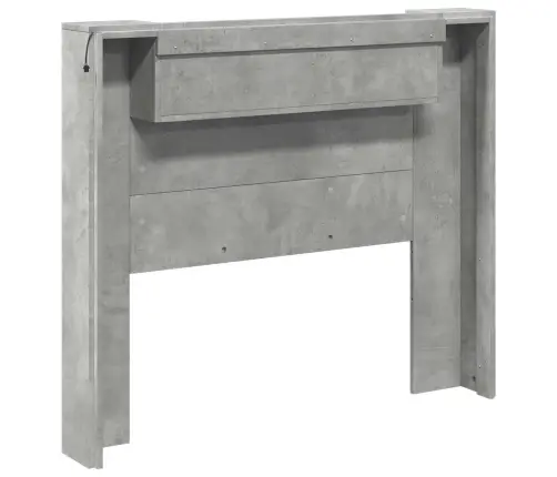 Galvūgalis Betono Pilka 120 X 16,5 X 103,5 Cm Apdirbta Mediena