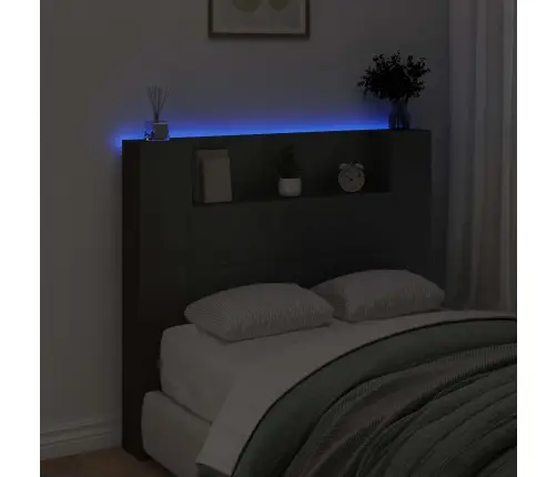 Peats Led -Ribatuledega Must 120 X 16,5 X 103,5 Cm Tehispuit