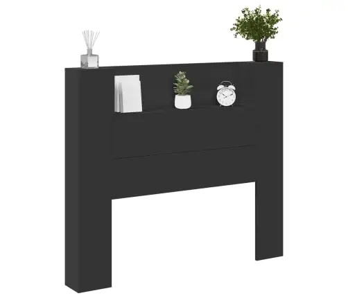 Peats Led -Ribatuledega Must 120 X 16,5 X 103,5 Cm Tehispuit