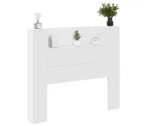 Galvgalis Balts 120 X 16,5 X 103,5 Cm Inženierijas Koks Vidaxl