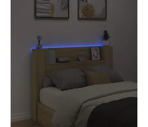 Galvgalis Sonoma Ozols 140 X 16,5 X 103,5 Cm Inženierijas Koks Vidaxl