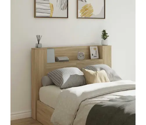 Galvgalis Sonoma Ozols 140 X 16,5 X 103,5 Cm Inženierijas Koks Vidaxl