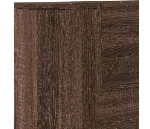 Galvgalis Brūns Ozols 140 X 16,5 X 103,5 Cm Inženierijas Koks Vidaxl