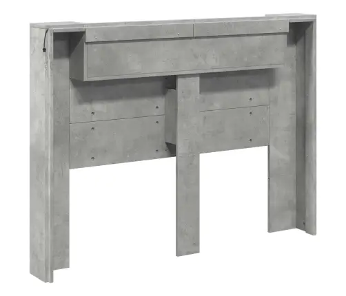 Galvgalis Betona Pelēks 140 X 16,5 X 103,5 Cm Inženierijas Koks Vidaxl