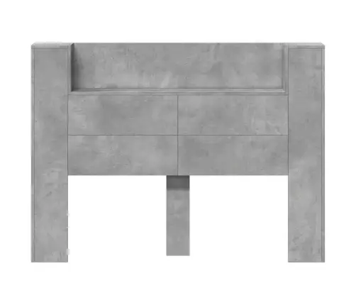 Galvgalis Betona Pelēks 140 X 16,5 X 103,5 Cm Inženierijas Koks Vidaxl