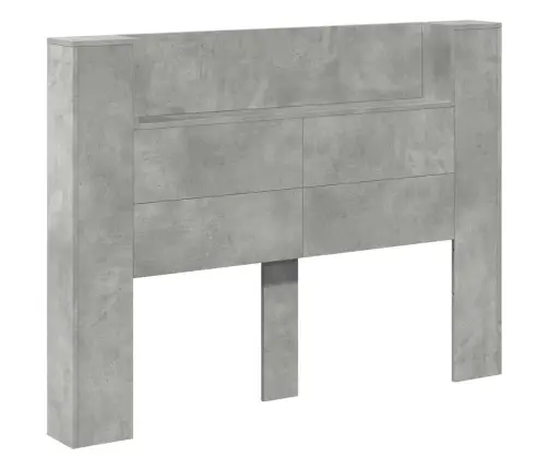 Galvgalis Betona Pelēks 140 X 16,5 X 103,5 Cm Inženierijas Koks Vidaxl