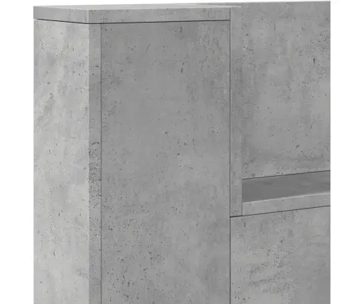 Galvgalis Betona Pelēks 160 X 16,5 X 103,5 Cm Inženierijas Koks Vidaxl