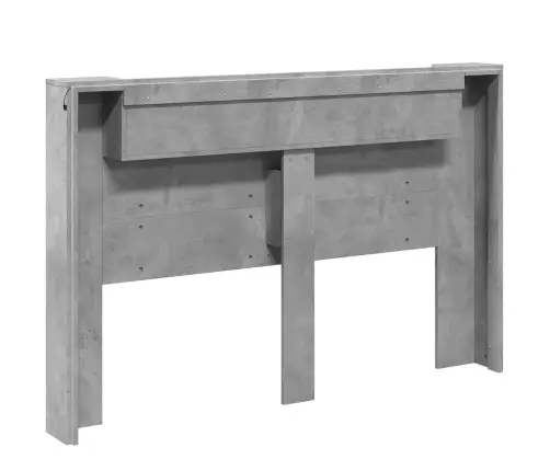 Galvgalis Betona Pelēks 160 X 16,5 X 103,5 Cm Inženierijas Koks Vidaxl