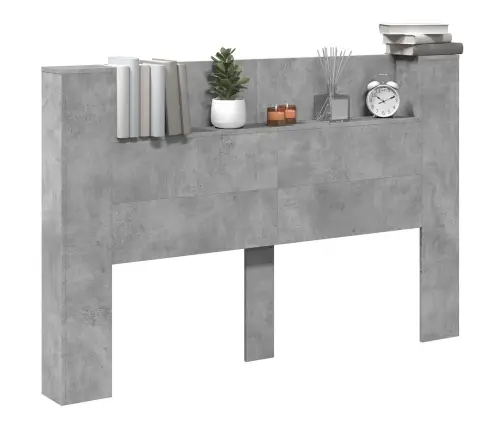 Galvgalis Betona Pelēks 160 X 16,5 X 103,5 Cm Inženierijas Koks Vidaxl