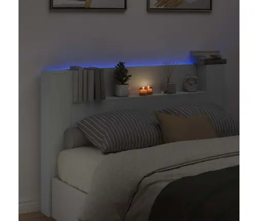 Galvgalis Balts 160 X 16,5 X 103,5 Cm Inženierijas Koks Vidaxl