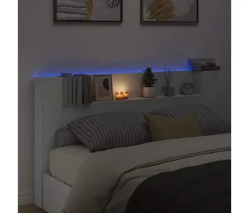 Galvgalis Balts 180 X 16,5 X 103,5 Cm Inženierijas Koks Vidaxl