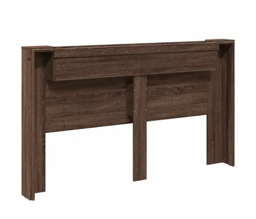 Galvgalis Brūns Ozols 180 X 16,5 X 103,5 Cm Inženierijas Koks Vidaxl