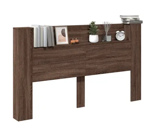 Galvgalis Brūns Ozols 180 X 16,5 X 103,5 Cm Inženierijas Koks Vidaxl