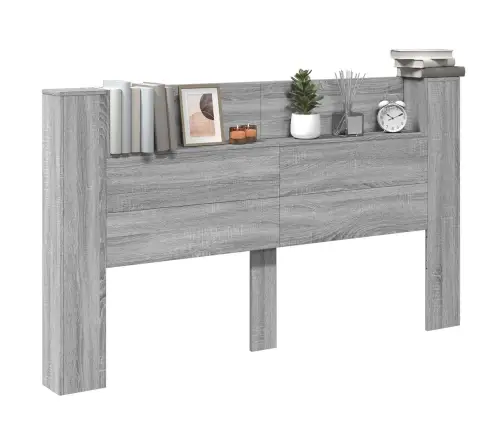 Galvgalis Pelēks Sonoma 180 X 16,5 X 103,5 Cm Inženierijas Koks Vidaxl