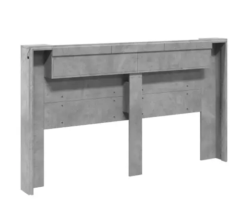 Galvgalis Betona Pelēks 180 X 16,5 X 103,5 Cm Inženierijas Koks Vidaxl