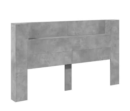 Galvgalis Betona Pelēks 180 X 16,5 X 103,5 Cm Inženierijas Koks Vidaxl