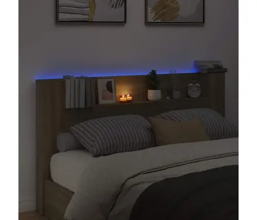 Galvgalis Sonoma Ozols 180 X 16,5 X 103,5 Cm Inženierijas Koks Vidaxl