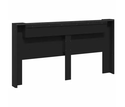 Galvūgalis Juoda 200 X 16,5 X 103,5 Cm Apdirbta Mediena