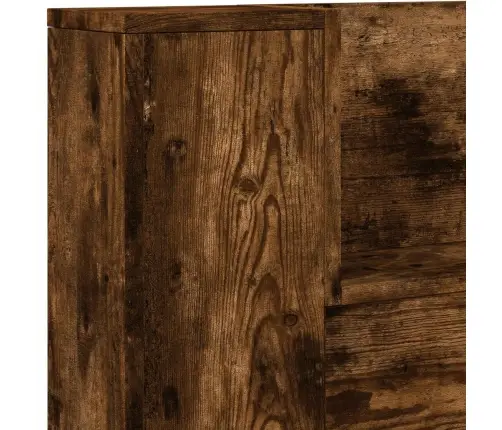 Peats Riiuliga Suitsetatud Tamm 200 X 16,5 X 103,5 Cm Tehispuit