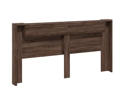 Peats Riiuliga Pruun Tamme 200 X 16,5 X 103,5 Cm Tehispuit