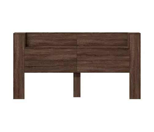 Peats Riiuliga Pruun Tamme 200 X 16,5 X 103,5 Cm Tehispuit