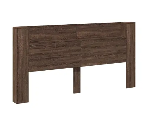 Peats Riiuliga Pruun Tamme 200 X 16,5 X 103,5 Cm Tehispuit