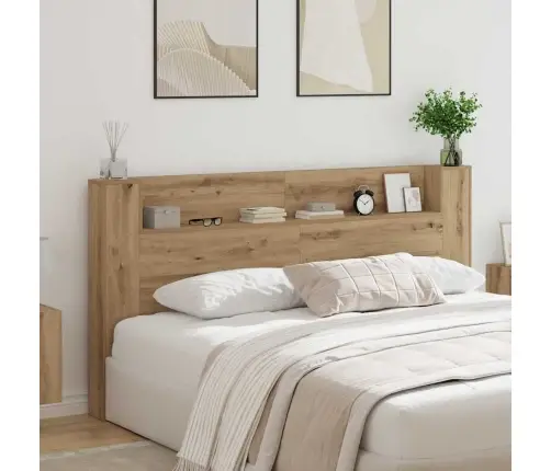 Galvas Dēlis Skapītis Artisānā Ozols 120 X 15 X 103.5 Cm Vidaxl