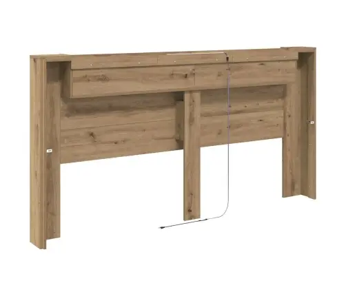 Galvas Dēlis Skapītis Artisānā Ozols 120 X 15 X 103.5 Cm Vidaxl