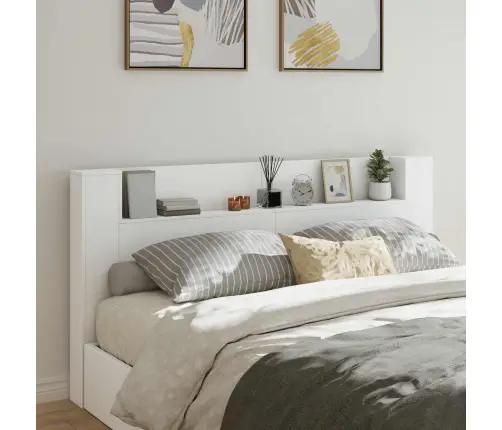 Galvūgalis Balta 200 X 16,5 X 103,5 Cm Apdirbta Mediena