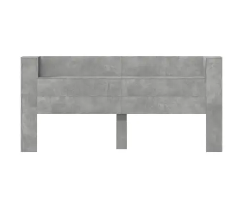 Galvgalis Betona Pelēks 200 X 16,5 X 103,5 Cm Inženierijas Koks Vidaxl