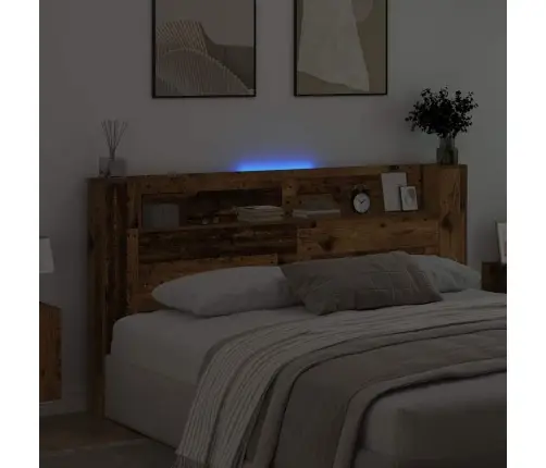 Galvas Dēlis Skapītis Ar Plauktu Vecs Koks 120 X 15 X 103.5 Cm Vidaxl